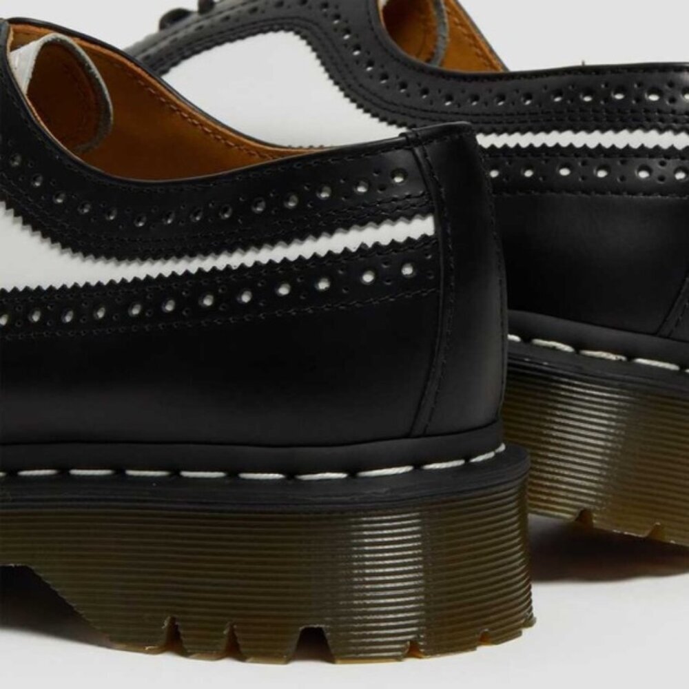 Dr. Martens Black and White Loafers with Air-Cushioned Sole - Picture 3 of 10